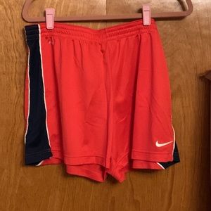Nike red athletic shorts, size XL